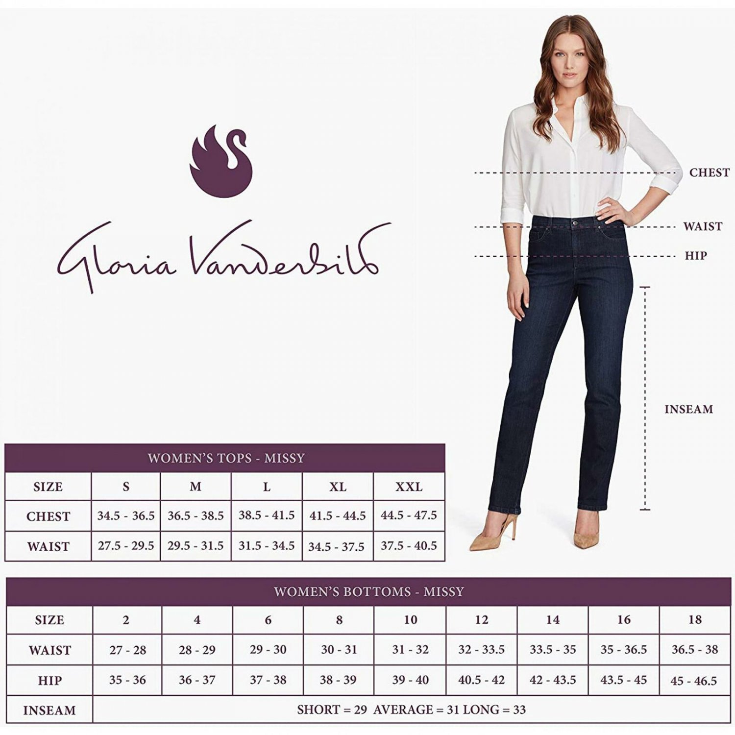 Gloria Vanderbilt Women's All Around Slimming Effect Skimmer Jeans 14