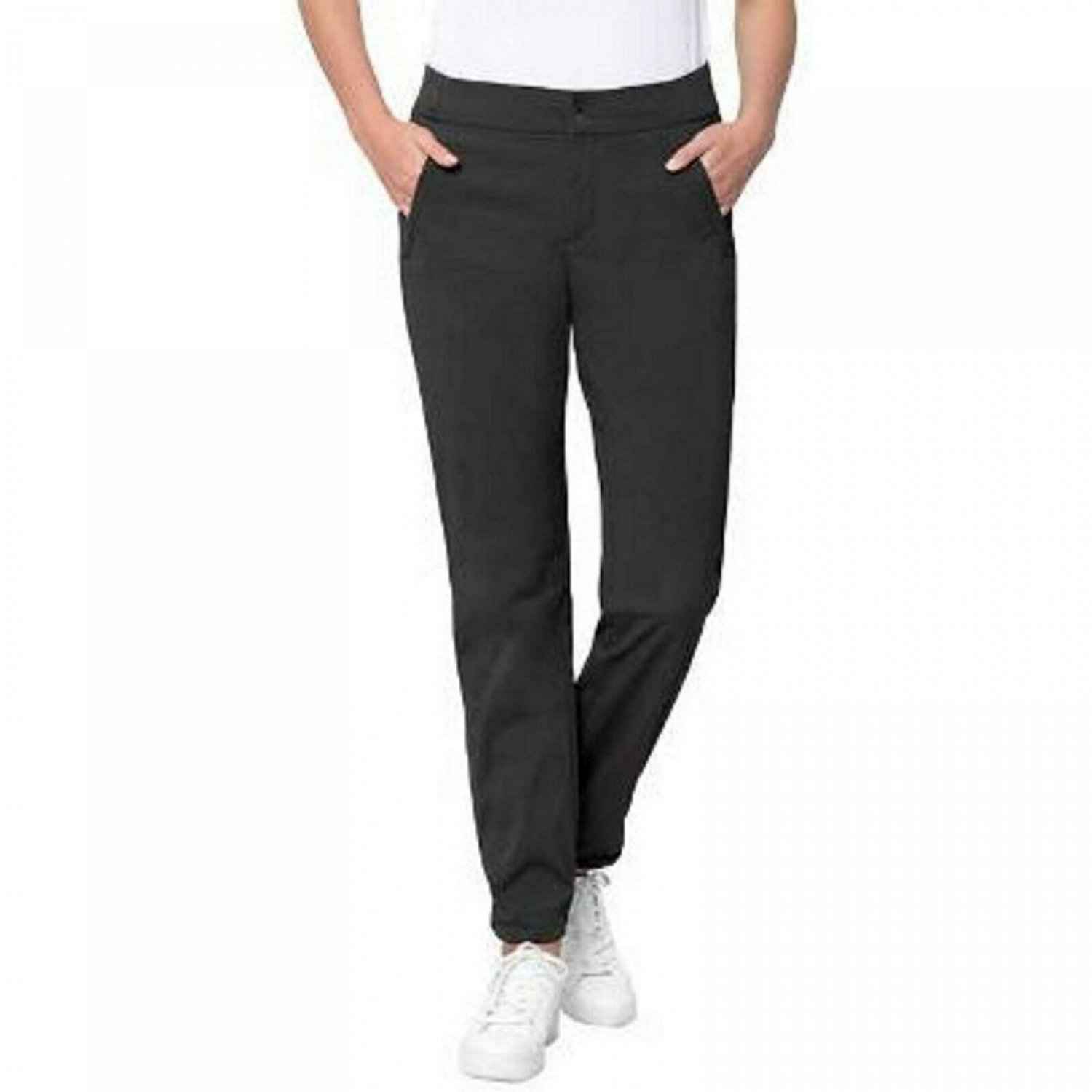 Kirkland Signature Women's Cinchable Woven Pants Black 8