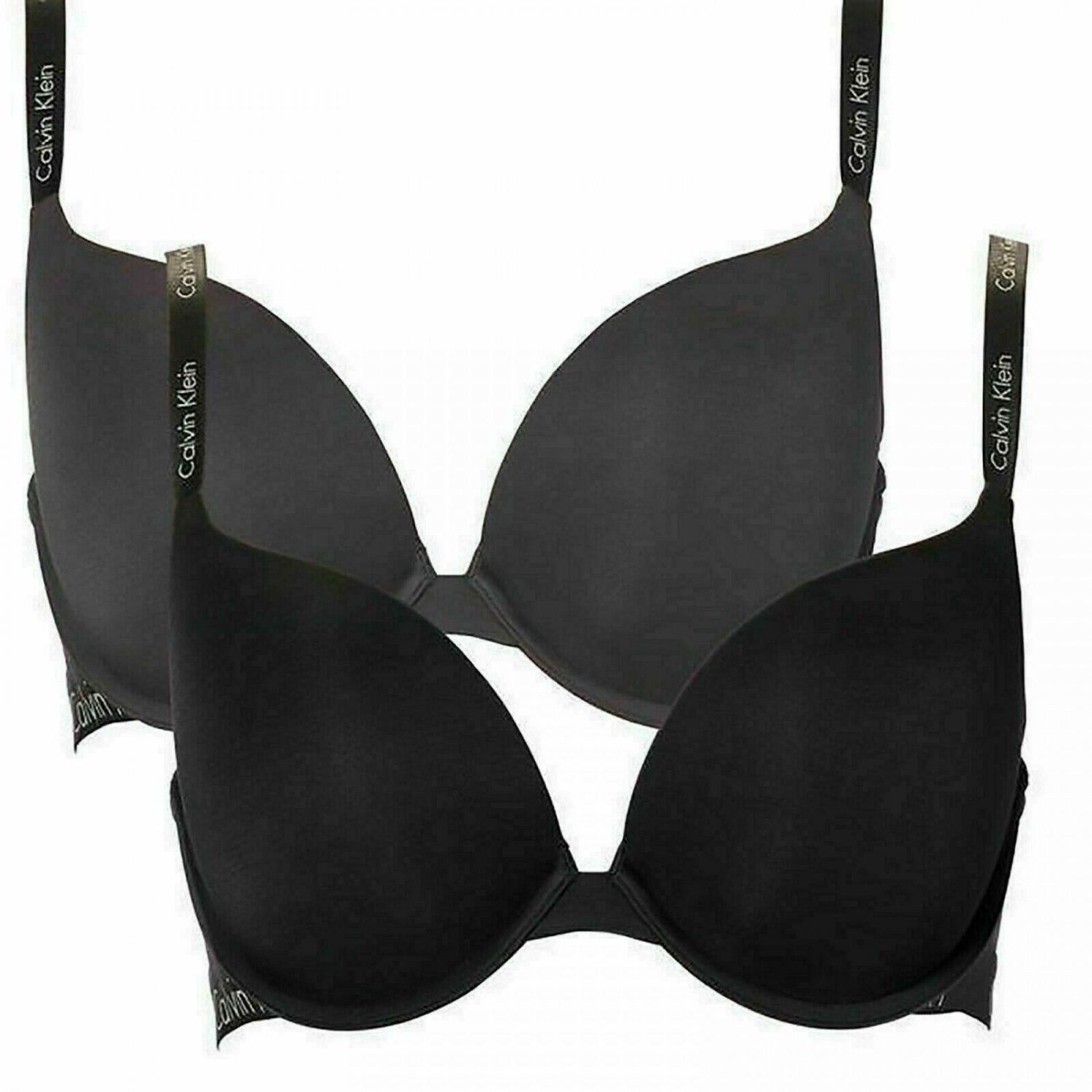 Calvin Klein Women's 2 Pack Lightly Lined Underwire Demi Bras 36 B