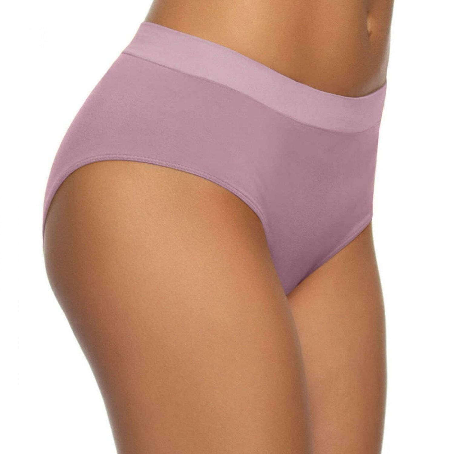 Black Bow Womens 5 Pack Seamless Microfiber Hipster Panties Medium Grey Black Mauve 4097