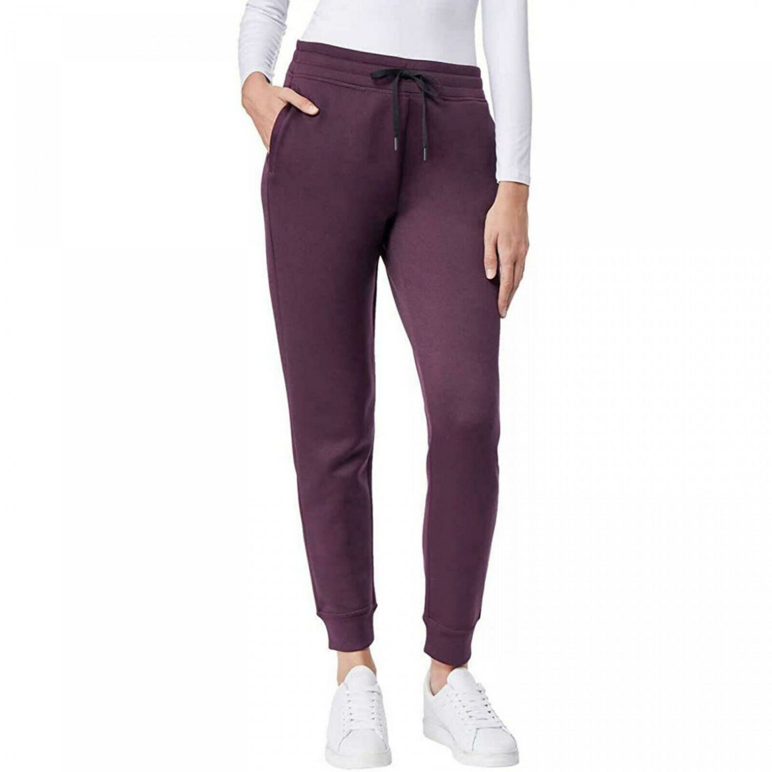 32 Degrees Heat Women's Tech Fleece Jogger Pants Large Potent Purple