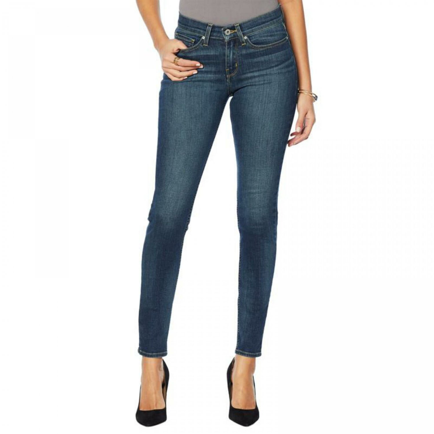 Yummie Denim Women's 5-Pocket Skinny Jeans 31 2 Year Fade