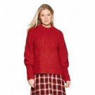 Universal Thread Women's Crewneck Femme Pullover Sweater X-Small Red