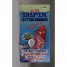 Just Snap Em Button Shoe Charms 0048 Silver Jewel Teardrop