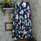 City Studio Women's Woven Floral Print Maxi Skirt Navy 13