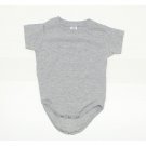Rabbit Skins Infant Baby Short Sleeve Creeper Heather Grey 18 Months