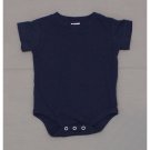 Rabbit Skins 4480 Infant One Piece Bodysuit Navy Blue 6 Months