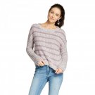 Xhilaration Women's Ombre Eyelash Knit Pullover Sweater Purple Medium