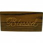 ZUZIFY Handmade 3-D Wire Art Sign - Blessed. ZUZ0006 One Size Oak