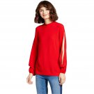 Mossimo Women's Open Sleeve Pullover Sweater Red XXL