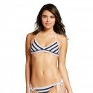 Xhilaration Women's Crochet Bralette Bikini Swim Top Blue / White XS