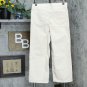 DG2 by Diane Gilman Tall Embroidered Applique Wide Leg Jeans 4 Tall Cream Ivory