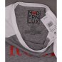 Modern Lux Women's ROSE OVER ROSES Wine Raglan 3/4 Sleeve Baseball T-Shirt Small Heather Gray / Whit