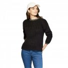 Universal Thread Women's Long Sleeve Chunky Knit Sweater Medium Black