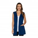 Joan Rivers Classics Collection Women's Open Front Vest with Pockets XX-Small Navy