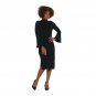 Isaac Mizrahi Live! Women's Bell Sleeve Sweater Dress XX-Small Black