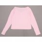 Wild Fable Women's Long Sleeve V-Neck Snap Placket Cropped T-Shirt Medium Gentle Pink