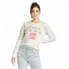 Coca Cola Women's It's The Real Thing Long Sleeve Graphic T-Shirt X-Small White Multi