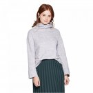 A New Day Women's Regular Fit Long Sleeve Turtleneck Fleece Sweater Small Heather Gray