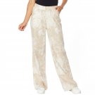 DG2 by Diane Gilman Women's SoftCell Chambray Wide Leg Pants X-Small Cream Floral