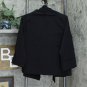 MarlaWynne Women's Kimono Sleeve Bengaline Jacket Small Black
