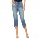 Skinnygirl Women's High Rise Straight Cropped Studded Jeans 27 Sydney