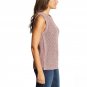 Ella Moss Women's Marled Sleeveless Tank Sweater Small Coral Flames Red
