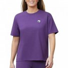 Fila Women's Short Sleeve Boxy T-Shirt Medium Gothic Grape Purple