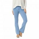 Laurie Felt Women's Silky Denim Flare Pull On Jeans XX-Small Light Blue