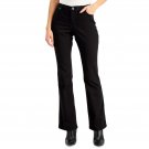 INC International Concepts Elizabeth Mid Rise Curvy Bootcut Jeans 2 Black