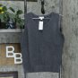 Charter Club Women's Sleeveless Crew Neck Solid Shell Sweater Small Heather Charcoal Gray