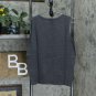 Charter Club Women's Sleeveless Crew Neck Solid Shell Sweater Small Heather Charcoal Gray
