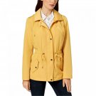 Charter Club Women's Water Resistant Hooded Anorak Rain Jacket XX-Large Honey Glaze Yellow
