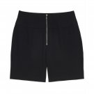 Danielle Bernstein Women's Woven Dress Biker Shorts 0 Black