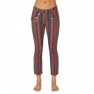 WeWoreWhat Women's Low Rise Rocker Cropped Skinny Jeans 26 Multicolor Stripe