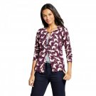 A New Day Women's Patterned Any Day Cardigan Small Purple Crane