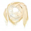 A New Day Women's Square Fashion Scarf Cream Floral One Size