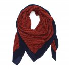 A New Day Women's Square Fashion Scarf Red / Navy One Size