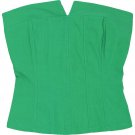 Body Central Women's Simple Stretch Bustier Corset Top  Green Small