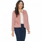 G.I.L.I. Women's Faux Fur Jacket With Pockets X-Large Rose Pink