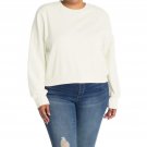 AFRM Women's Plus Size Fossi Crop Sweatshirt Plus 1X Cream Beige