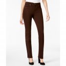 Style & Co. Women's Tummy-Control Straight-Leg Jeans Brown 18