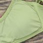 Xhilaration Women's Smocked Bralette Bikini Top Small Olive Green