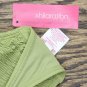 Xhilaration Women's Smocked Bralette Bikini Top Small Olive Green