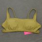 Xhilaration Women's Metallic Bralette Bikini Top Small Army Green
