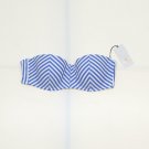 Shade & Shore Women's Light Lift Bandeau Bikini Top Blue Stripe 34B