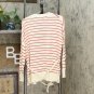 Who What Wear Women's Striped Long Sleeve Wrap Cardigan Sweater X-Small Ivory / Red Stripe