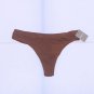 Madewell Women's Softest Stretch Modal Thong Large Warm Coffee Brown