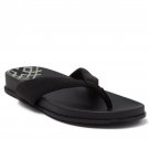 Susina Women's Ariele Thong Flip Flop Flat Sandals 7 Black