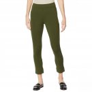 NWT Colleen Lopez Women's Power Mesh Panel Skinny Ponte Knit Pants. 729257 XS Hunter Green